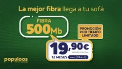 Fibra y 500Mb por 19,90€/mes - La mejor fibra llega a tu sofá