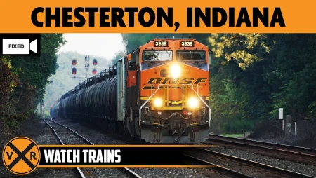 Chesterton Train Cam at Porter Junction, Indiana