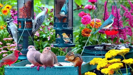 Cottage Bird Feeder - Cardinals, Orioles, Goldfinches