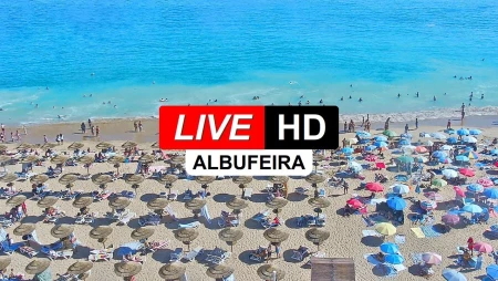 Live at Albufeira Beach, Algarve, Portugal