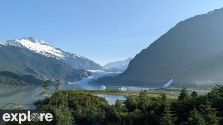 Mendenhall Glacier - Nugget Falls - Mount Bullard