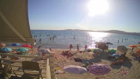 Live View of Maia Pia Beach in Sardinia, Italy